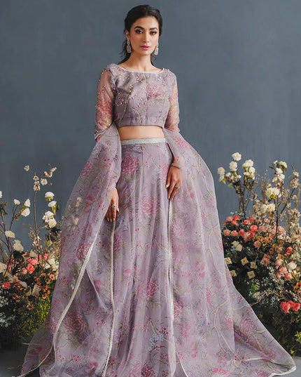 MUSHQ | Luxury Embellished Organza Lehenga