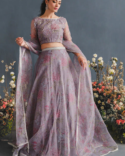 MUSHQ | Luxury Embellished Organza Lehenga