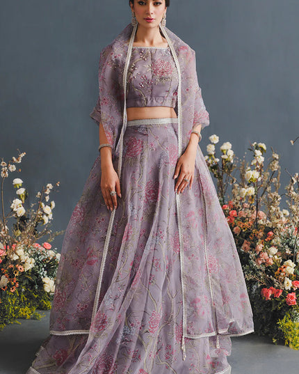 MUSHQ | Luxury Embellished Organza Lehenga