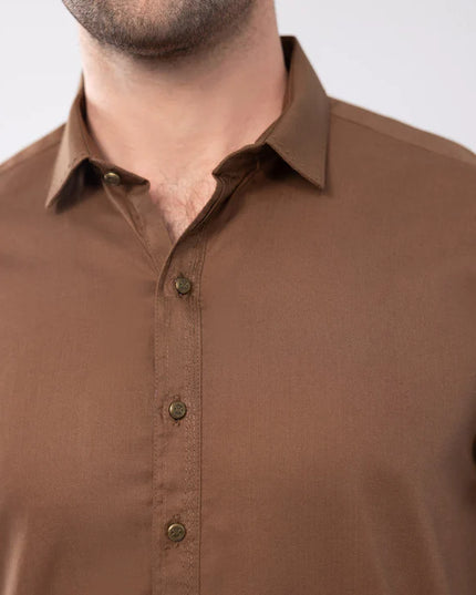 2 Piece | Rust Cotton Kurta Shalwar