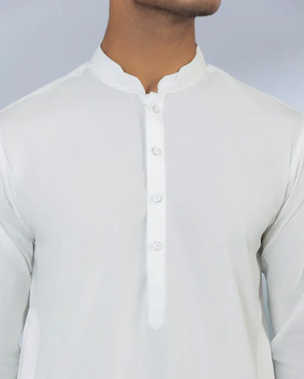 2 Piece | White Wash and Wear Kurta Shalwar