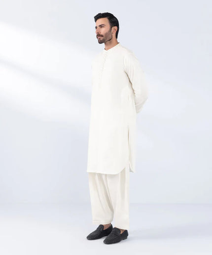 2 Piece | Embroidered Cotton Dobby Kurta Shalwar