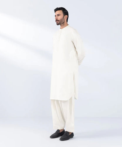 2 Piece | Embroidered Cotton Dobby Kurta Shalwar