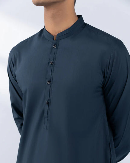1 Piece | Black Embroidered Kurta