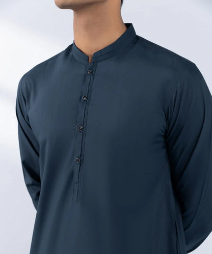 1 Piece | Black Embroidered Kurta