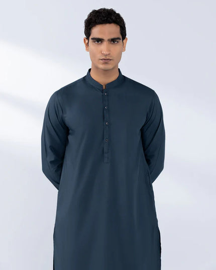1 Piece | Black Embroidered Kurta