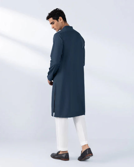 1 Piece | Black Embroidered Kurta