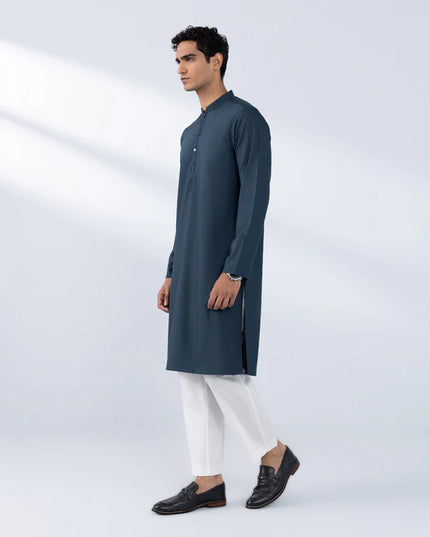 1 Piece | Black Embroidered Kurta