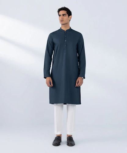 1 Piece | Black Embroidered Kurta