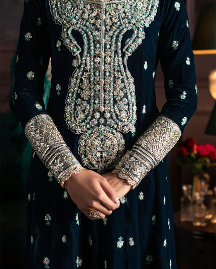 Mushq | Velvet Embellished Maxi Dress