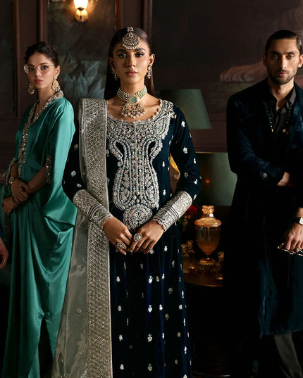 Mushq | Velvet Embellished Maxi Dress