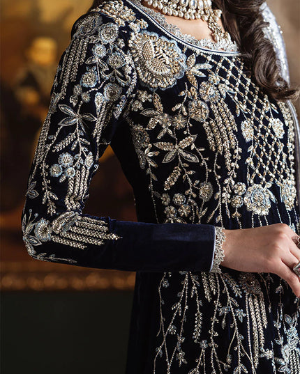Mushq | Festive Velvet Embellished Maxi Dress