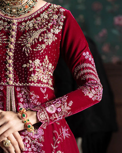 Mushq | Festive Velvet Embellished Lehenga