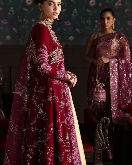 Mushq | Festive Velvet Embellished Lehenga