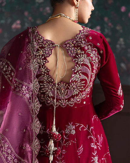 Mushq | Festive Velvet Embellished Lehenga
