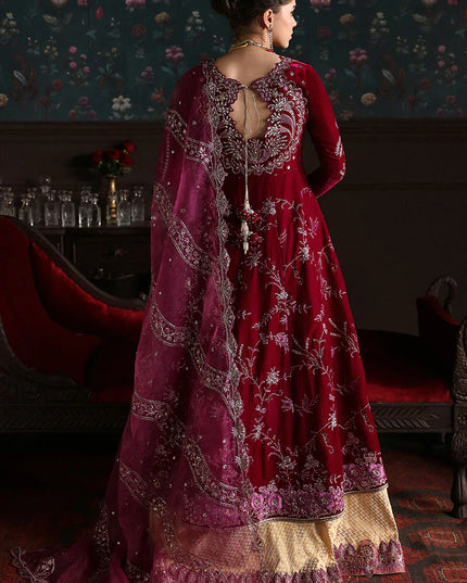 Mushq | Festive Velvet Embellished Lehenga