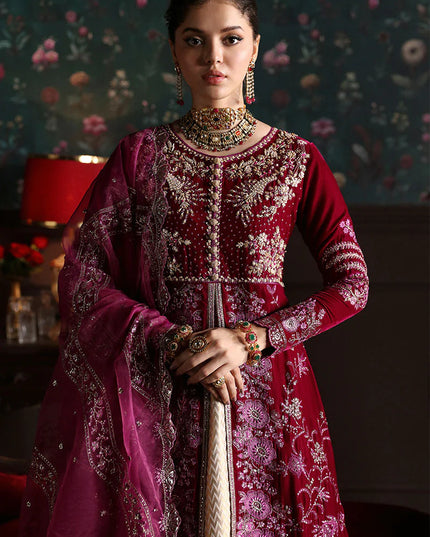 Mushq | Festive Velvet Embellished Lehenga