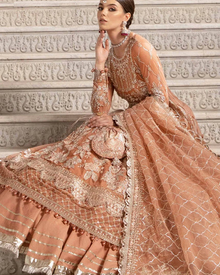 Maria B | Mbroidered Net Embellished Lehenga