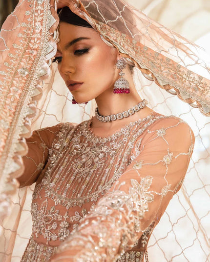 Maria B | Mbroidered Net Embellished Lehenga
