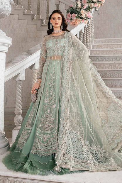 Maria B | Mbroidered Organza Embellished Lehenga Dress