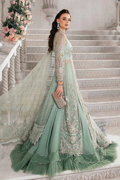 Maria B | Mbroidered Organza Embellished Lehenga Dress