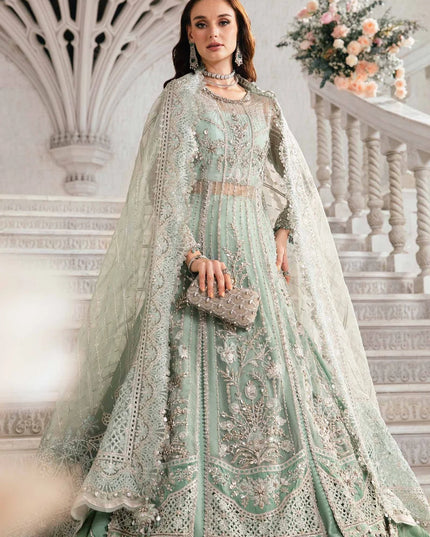 Maria B | Mbroidered Organza Embellished Lehenga Dress