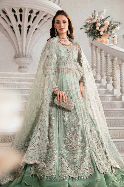 Maria B | Mbroidered Organza Embellished Lehenga Dress