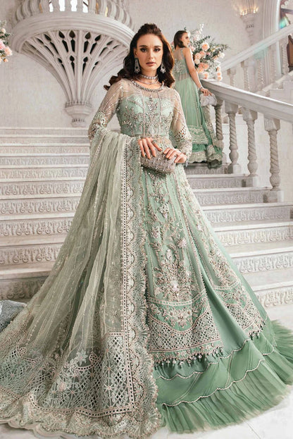 Maria B | Mbroidered Organza Embellished Lehenga Dress