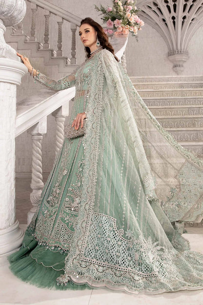 Maria B | Mbroidered Organza Embellished Lehenga Dress