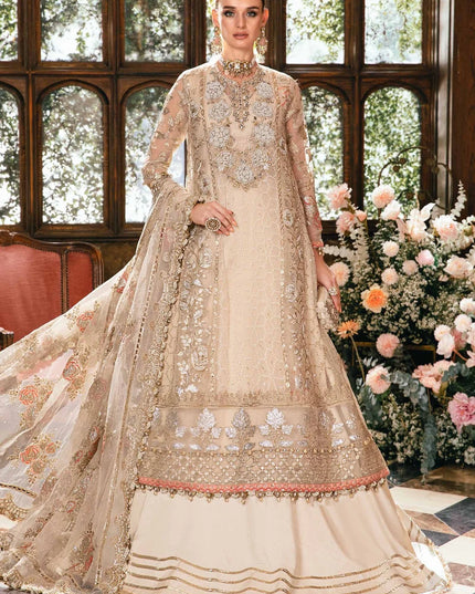 Maria B | Mbroidered Organza Embellished Lehenga Dress