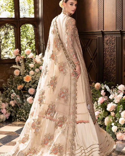 Maria B | Mbroidered Organza Embellished Lehenga Dress