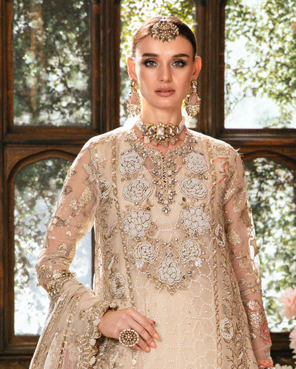 Maria B | Mbroidered Organza Embellished Lehenga Dress