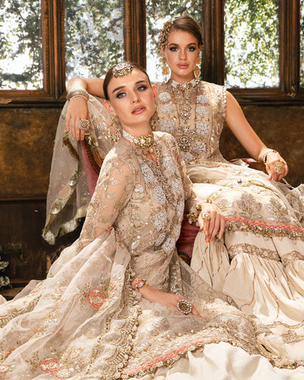 Maria B | Mbroidered Organza Embellished Lehenga Dress
