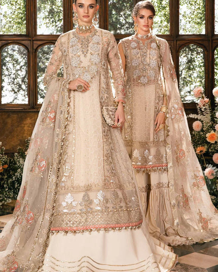 Maria B | Mbroidered Organza Embellished Lehenga Dress