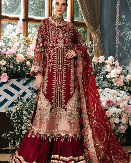 Maria B | Mbroidered Embellished Organza Sharara