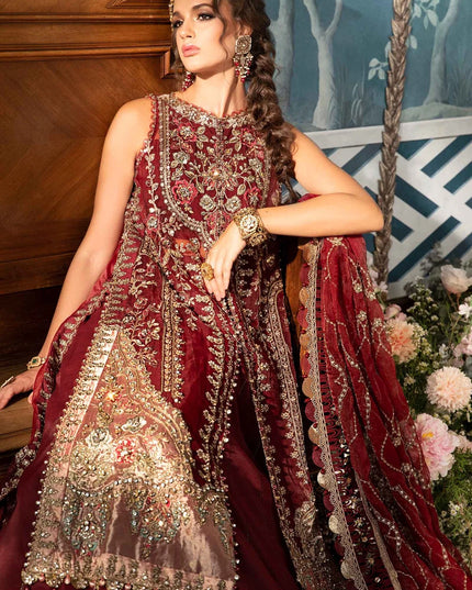 Maria B | Mbroidered Embellished Organza Sharara