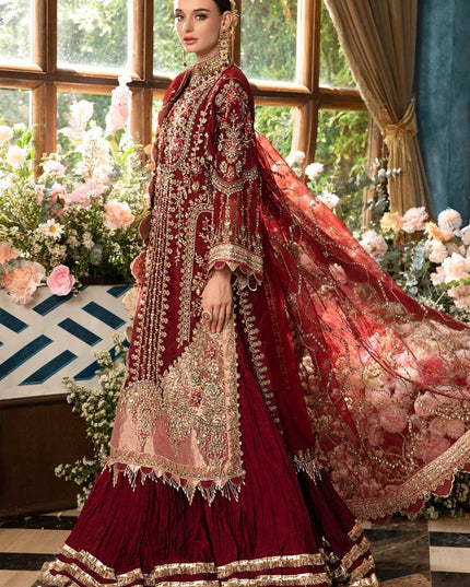 Maria B | Mbroidered Embellished Organza Sharara