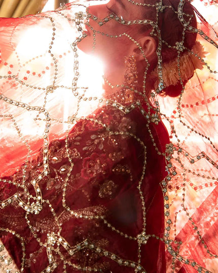 Maria B | Mbroidered Embellished Organza Sharara