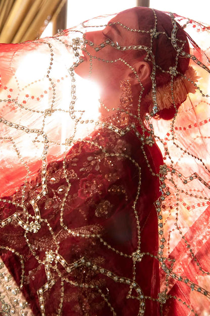 Maria B | Mbroidered Embellished Organza Sharara