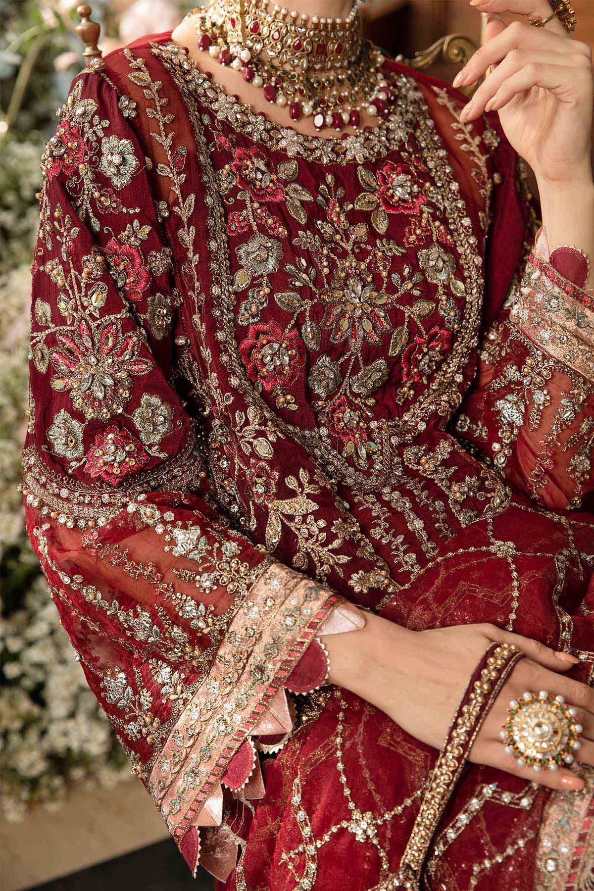 Maria B | Mbroidered Embellished Organza Sharara