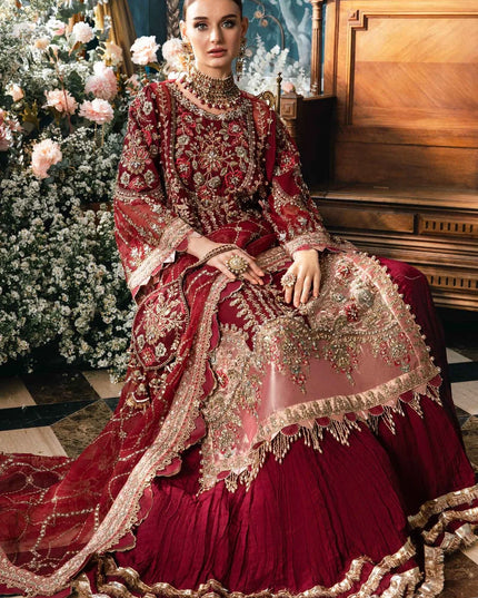 Maria B | Mbroidered Embellished Organza Sharara