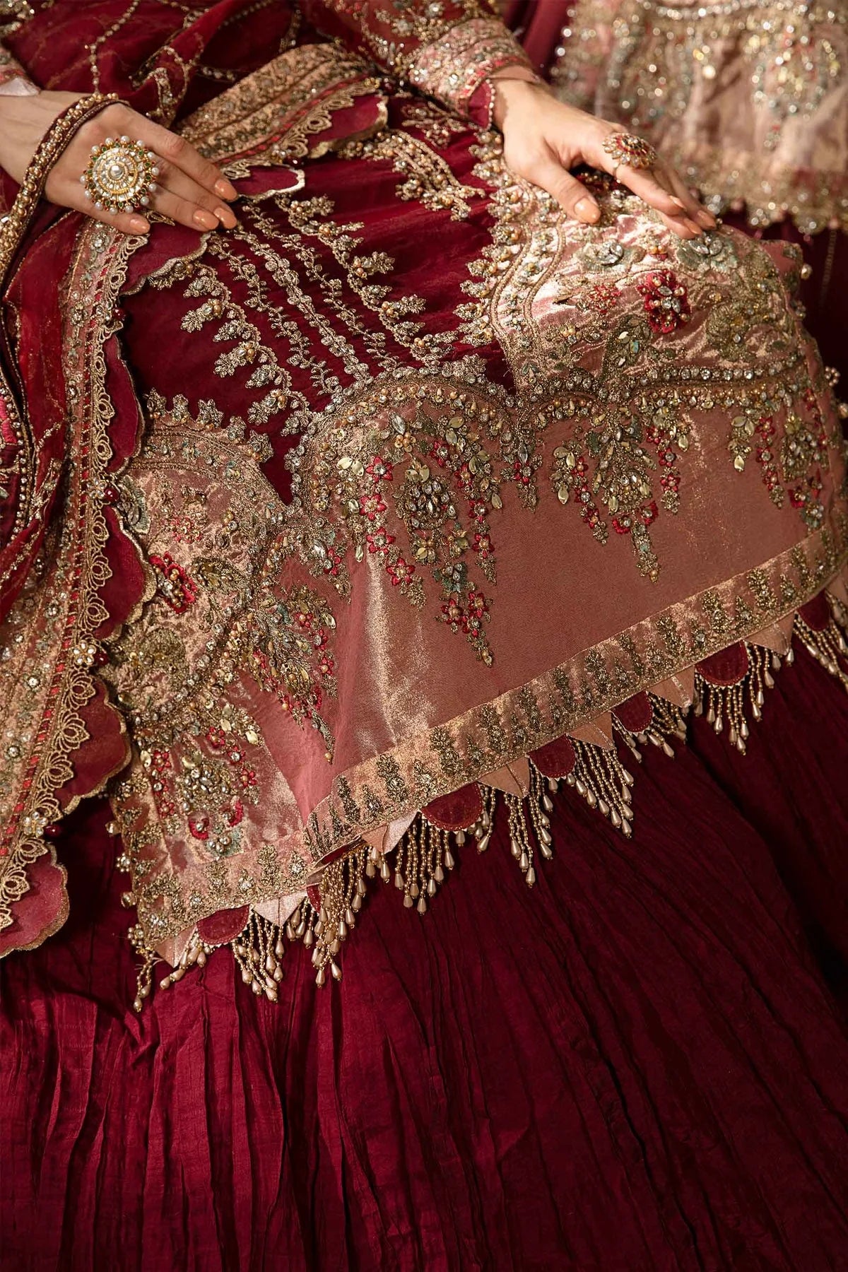 Maria B | Mbroidered Embellished Organza Sharara