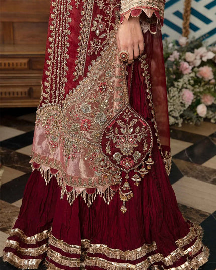 Maria B | Mbroidered Embellished Organza Sharara