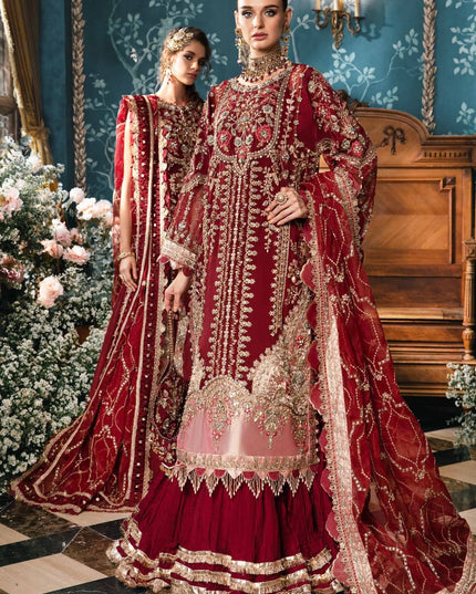 Maria B | Mbroidered Embellished Organza Sharara