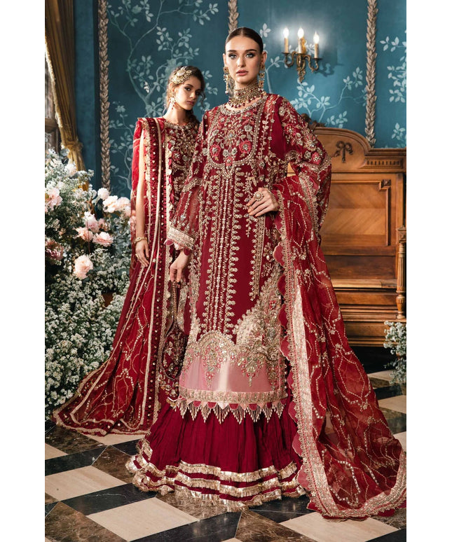 Maria B | Mbroidered Embellished Organza Sharara