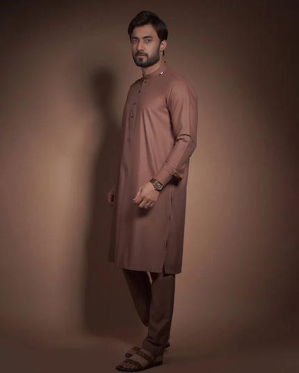 Medium Copper Textured Premium Kurta