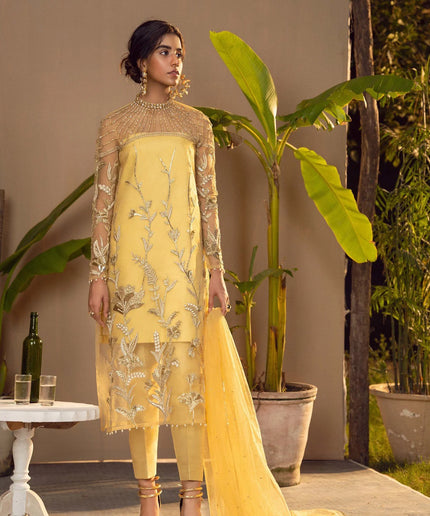 NURIT | Gold Embellished Suit