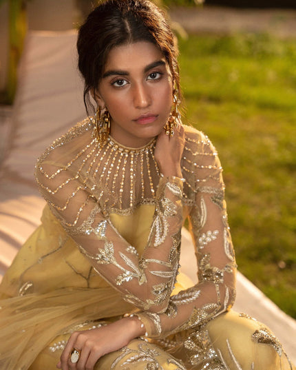 NURIT | Gold Embellished Suit