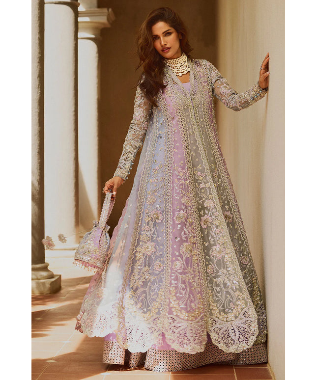 Soraya | Multicolor Organza Hand Embroidered Embellished Sharara