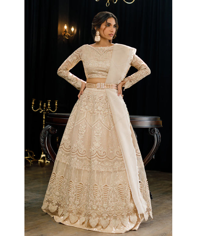 Bella | Organza Embroidered Lehenga